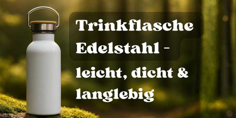 Edelstahltasse mit Karabiner & Emaille-Becher – Leicht & bruchsicher für Wandern & Camping