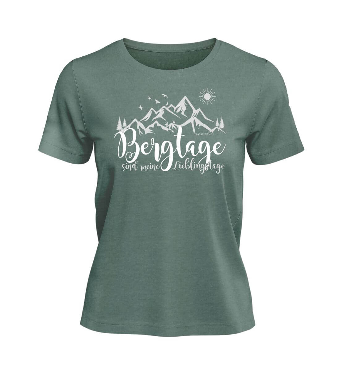 Berg-Tage | Damen Premium Organic T-Shirt | Farbe: Green Bay | Rad&Rucksack