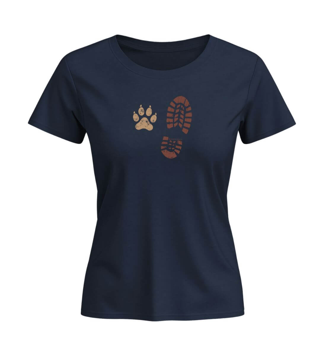 Berg Buddies | Damen Premium Organic T-Shirt (Fitted) | Farbe: French Navy | Rad&Rucksack