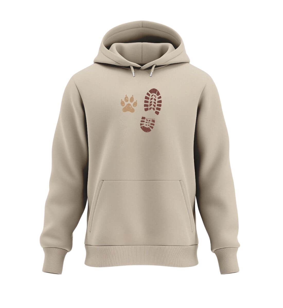 Berg Buddies | Unisex Organic Hoodie | Farbe: Desert Dust | Rad&Rucksack