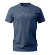 Berg Herzschlag Bier | Herren Premium Organic T-Shirt | Farbe: Dark Heather Blue | Rad&Rucksack