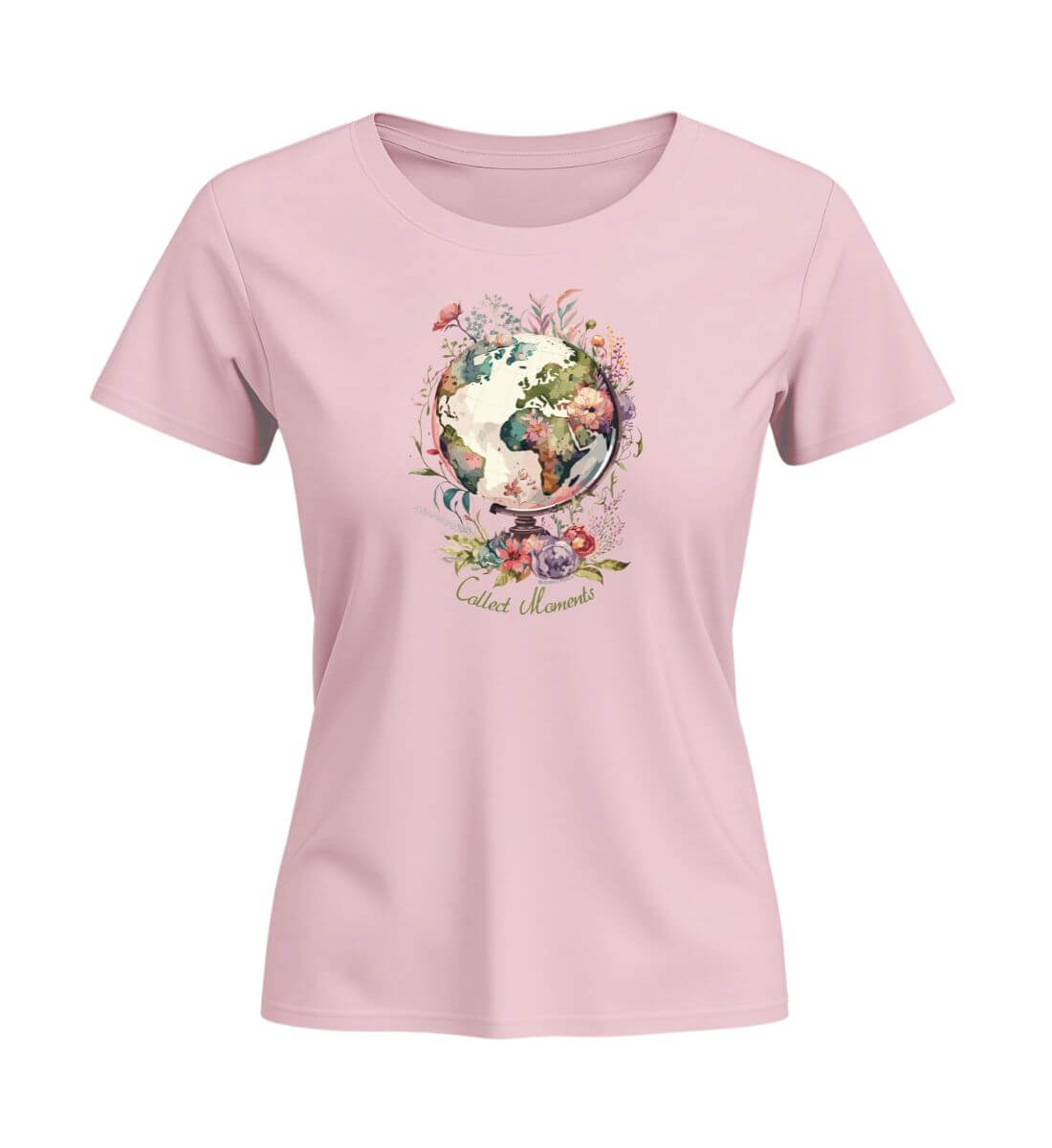 Collect Moments | Damen Premium Organic T-Shirt (Fitted) | Farbe: Cotton Pink | Rad&Rucksack