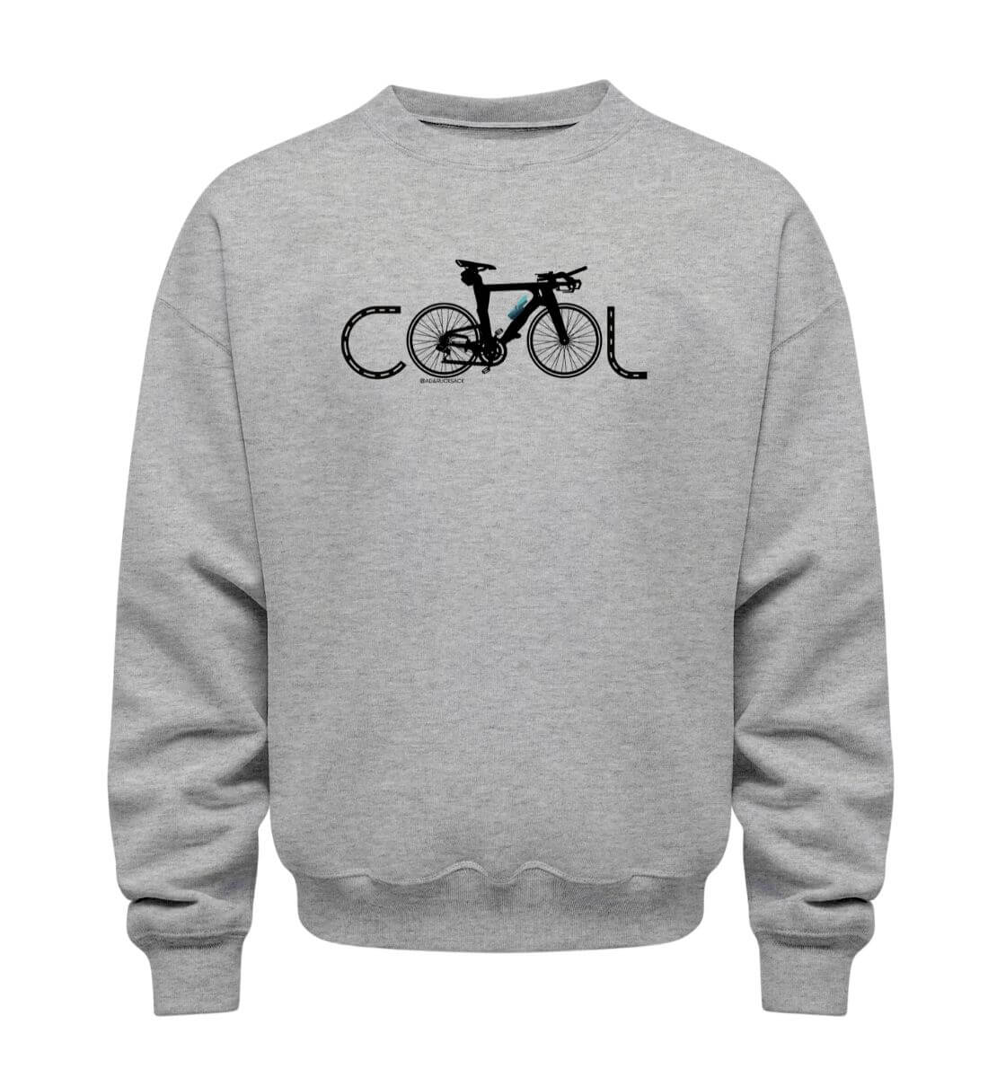 Cool Bikes | Unisex Organic Pullover | Farbe: Heather Grey | Rad&Rucksack