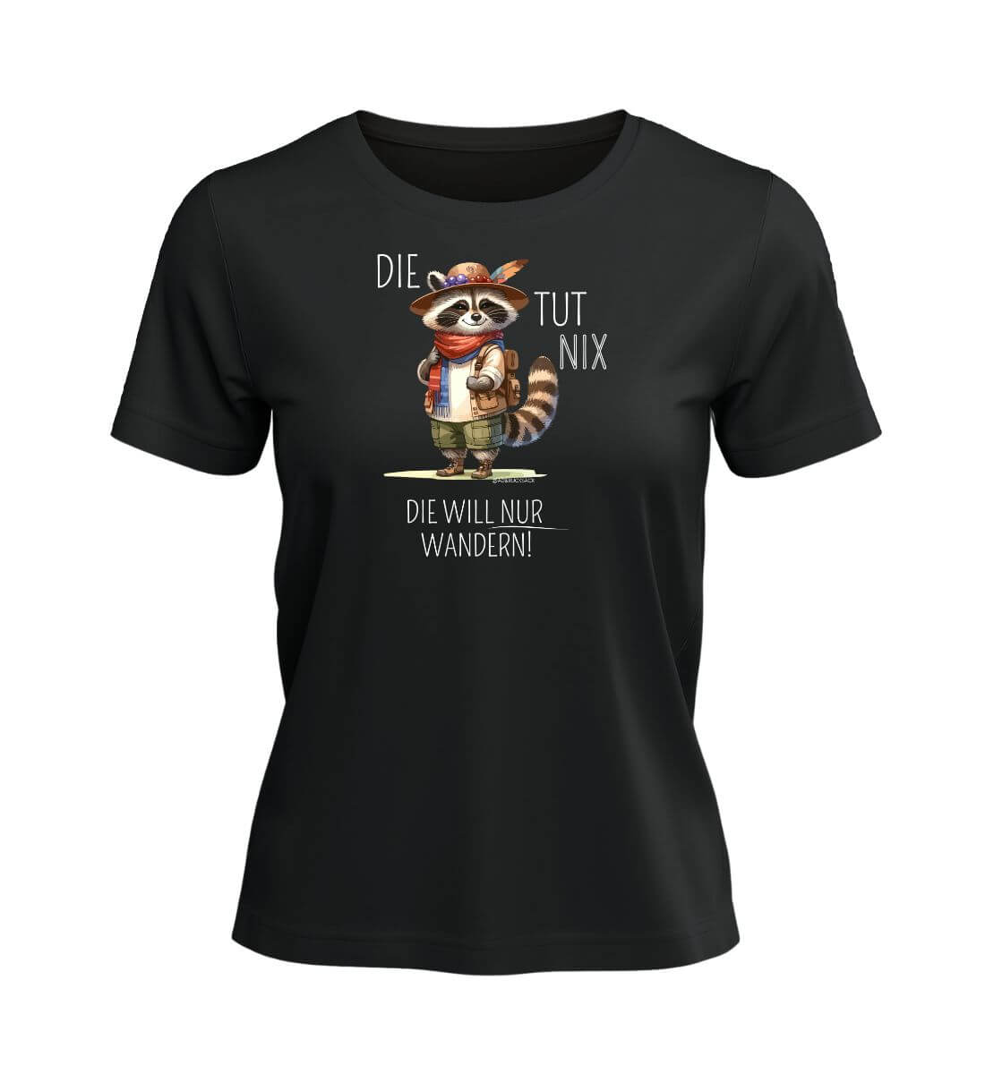 Die tut nix | Damen Premium Organic T-Shirt | Farbe: Schwarz | Rad&Rucksack