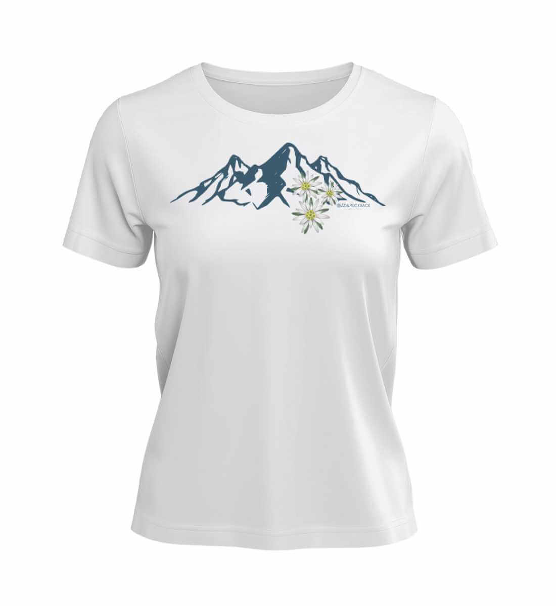 Edelweiß | Damen Premium Organic T-Shirt | Farbe: White | Rad&Rucksack