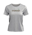 Forest | Damen Premium Organic T-Shirt | Farbe: Heather Grey | Rad&Rucksack