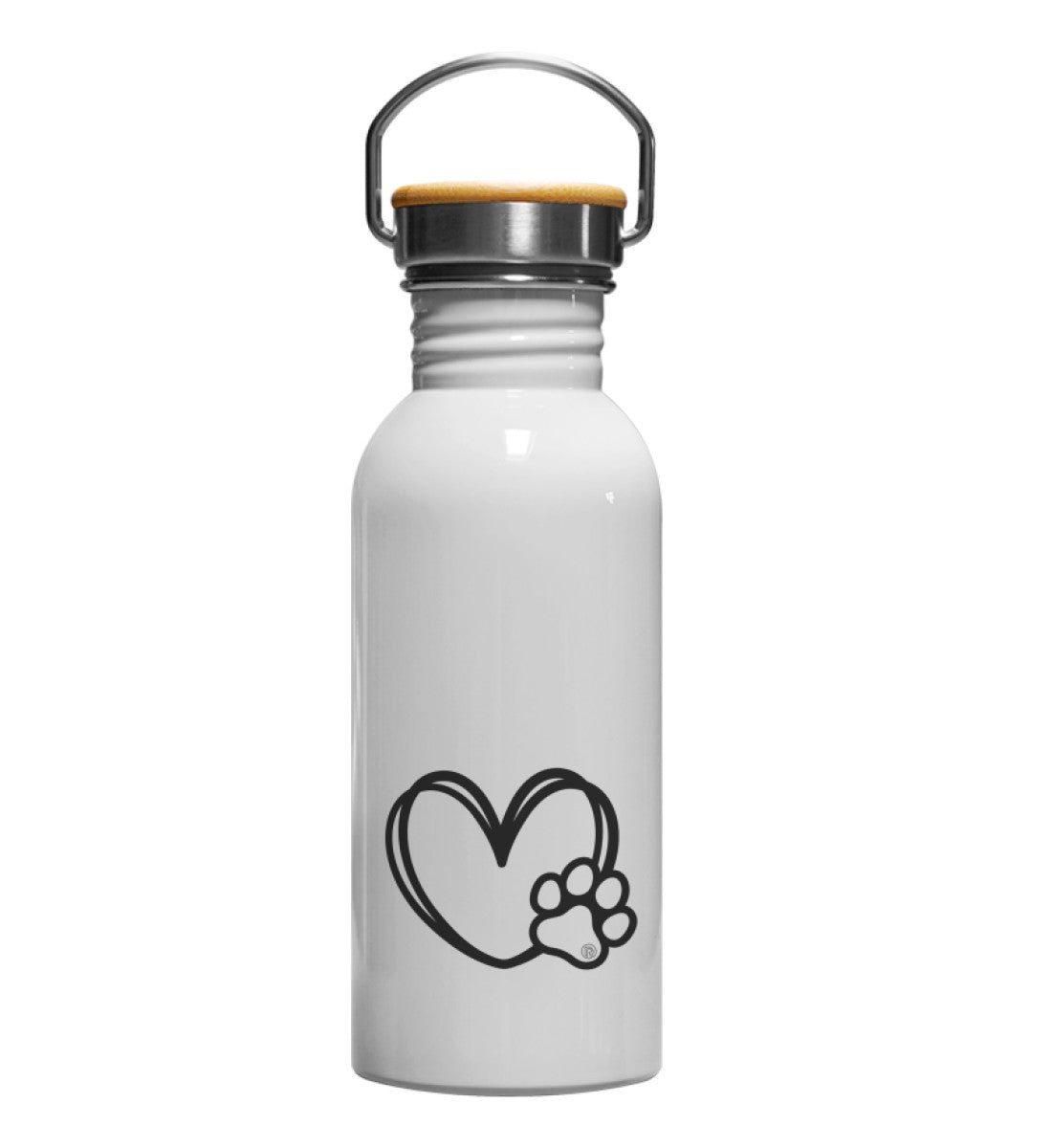 Hundverliebt | Edelstahl Trinkflasche | Größe: 600ml | Rad&Rucksack