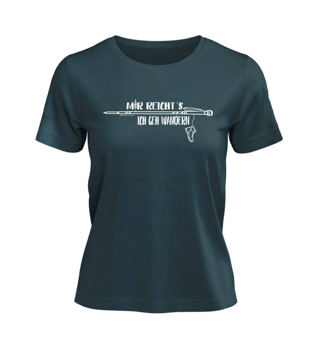 Mir reichts - ich geh wandern | Damen Premium Organic T-Shirt | Farbe: Stargazer | Rad&Rucksack