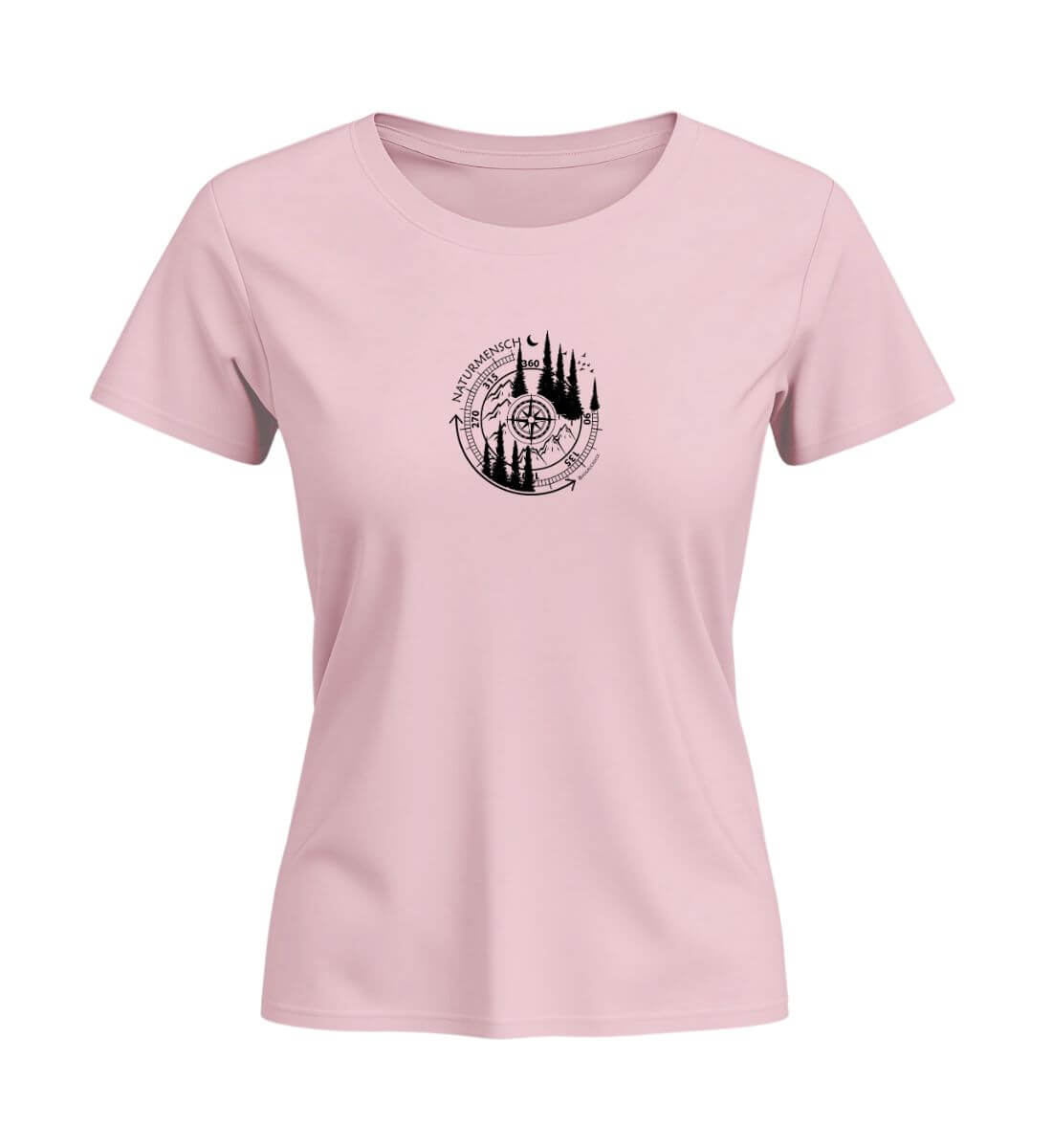 Naturmensch | Damen Premium Organic T-Shirt (Fitted) | Farbe: Cotton Pink | Rad&Rucksack