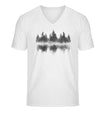 Nebelwald | Herren V-Neck Premium Organic T-Shirt | Farbe: White | Rad&Rucksack