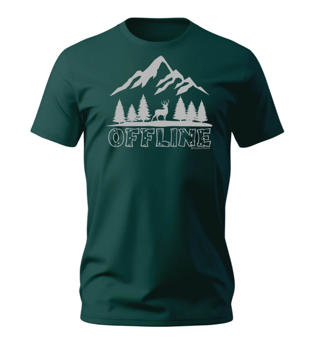 Offline Berg | Herren Premium Organic T-Shirt | Farbe: Glazed Green | Rad&Rucksack