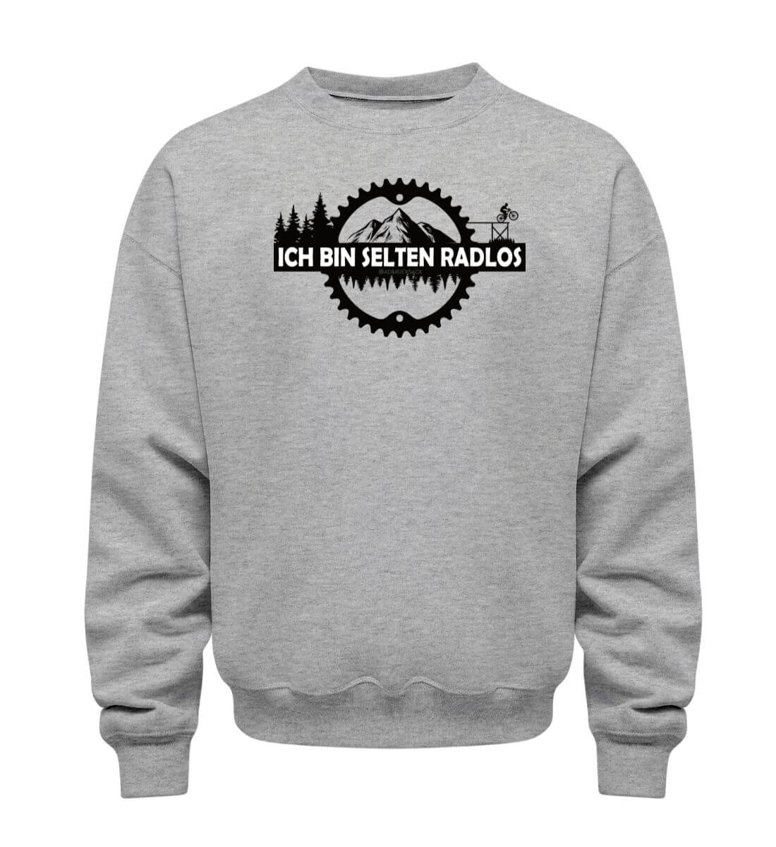 Selten Radlos | Unisex Organic Pullover | Farbe: Heather Grey | Rad&Rucksack