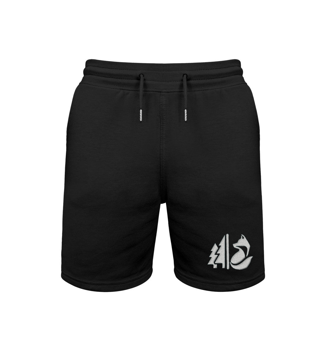 Wald Fuchs Stick | Unisex Organic Shorts | Farbe: Schwarz | Rad&Rucksack