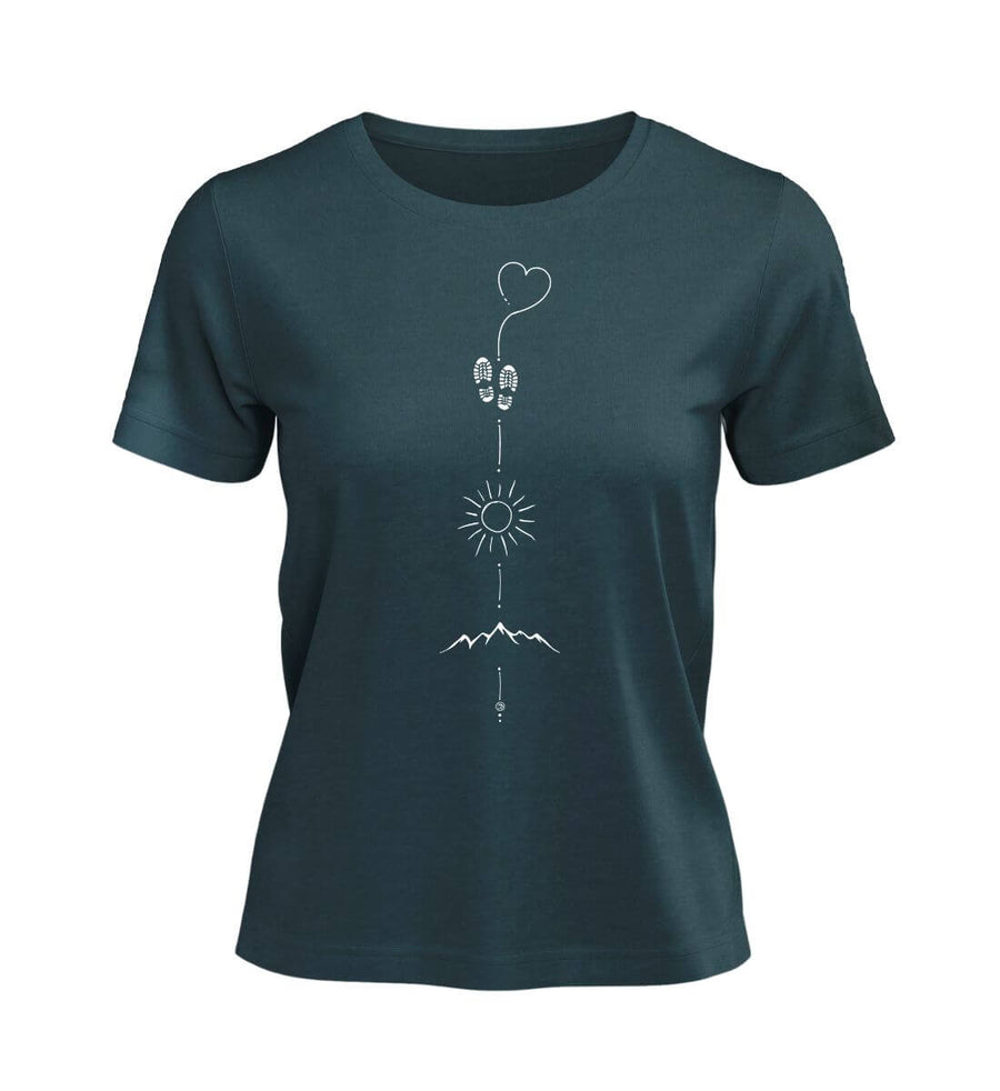 Wandern Sonne Berg | Damen Premium Organic T-Shirt