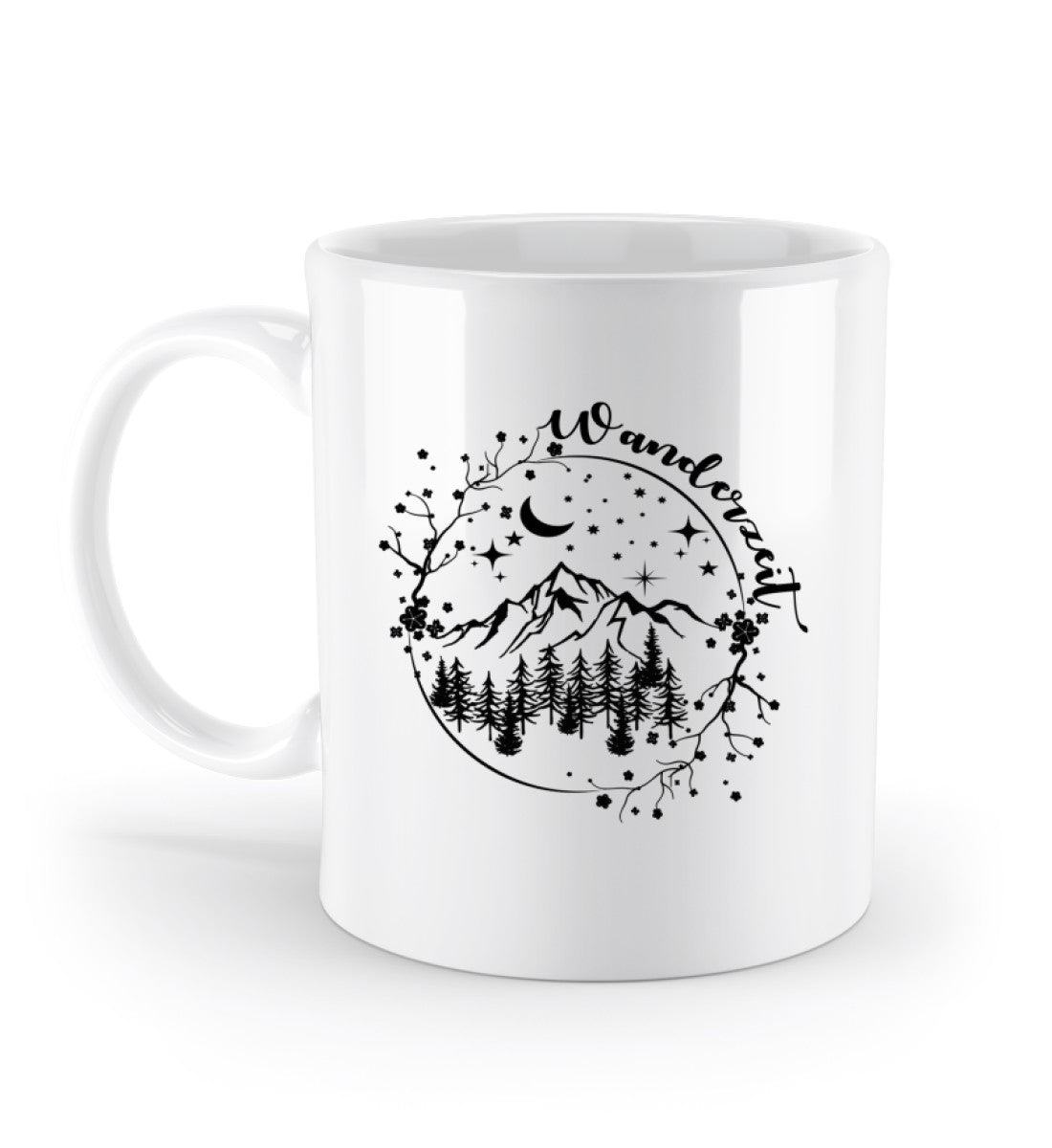 Wanderzeit | Kaffeetasse | Farbe: Weiß | Rad&Rucksack