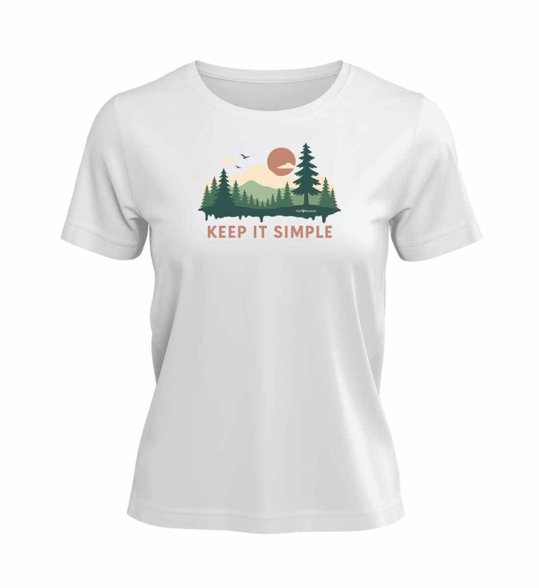 Keept it Simple | Damen Premium Organic T-Shirt | Farbe: White | Rad&Rucksack