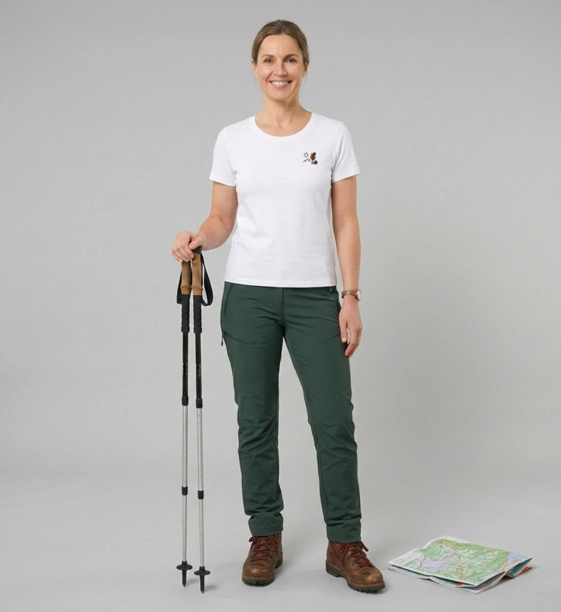Aperol | Damen Premium Organic T-Shirt (Fitted) von Rad&Rucksack - am Model präsentiert