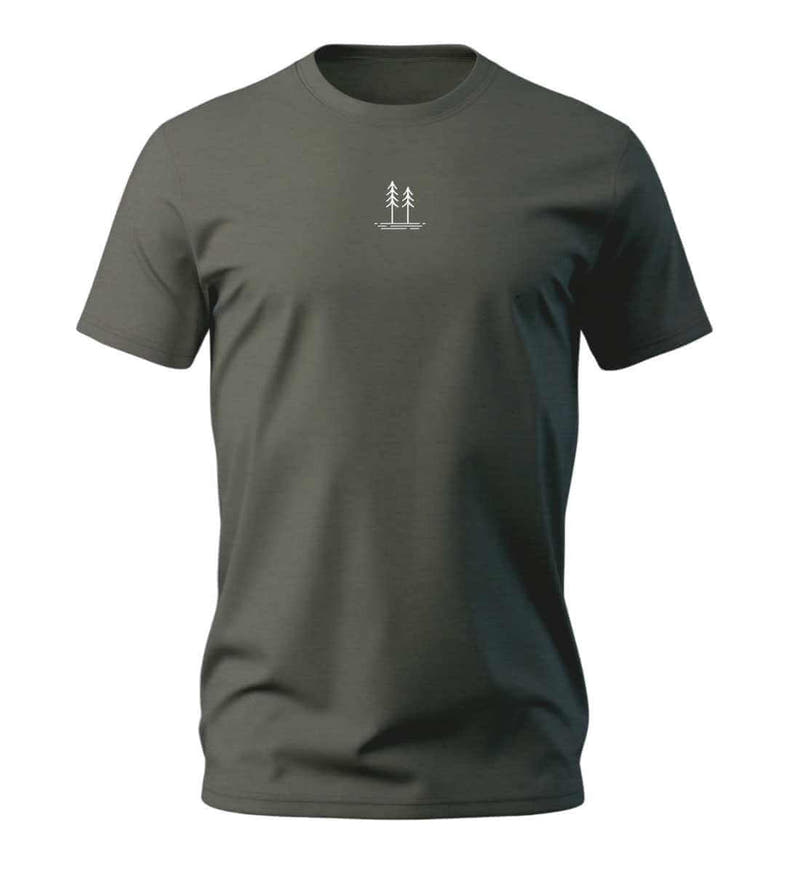Bäume | Herren Premium Organic T-Shirt (Stick) in Khaki von Rad&Rucksack