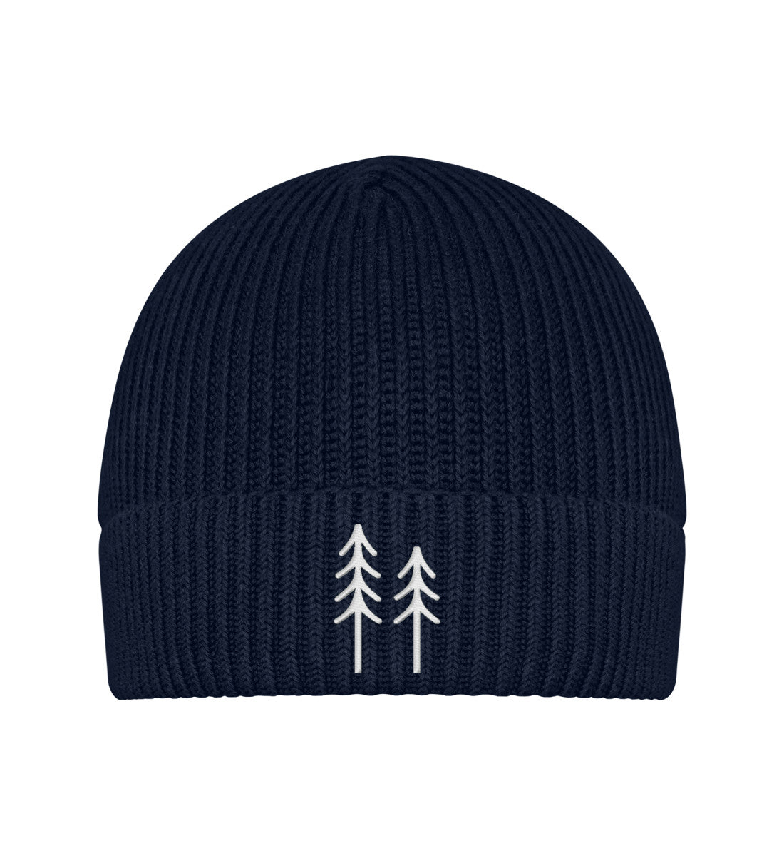 Bäume | Organic Wollmütze mit Stick in French Navy von Rad&Rucksack