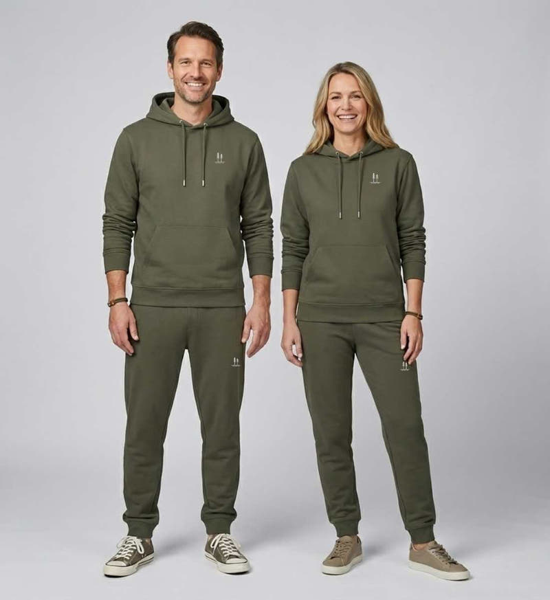 Bäume | Unisex Premium Jogger von Rad&Rucksack - am Model präsentiert
