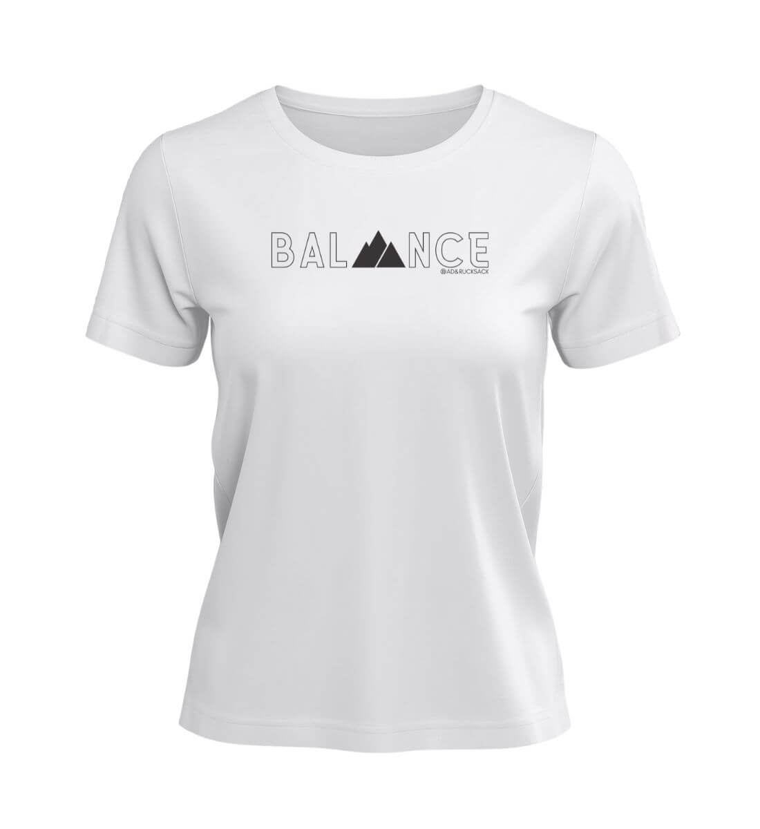Balance | Damen Premium Organic T-Shirt in White von Rad&Rucksack