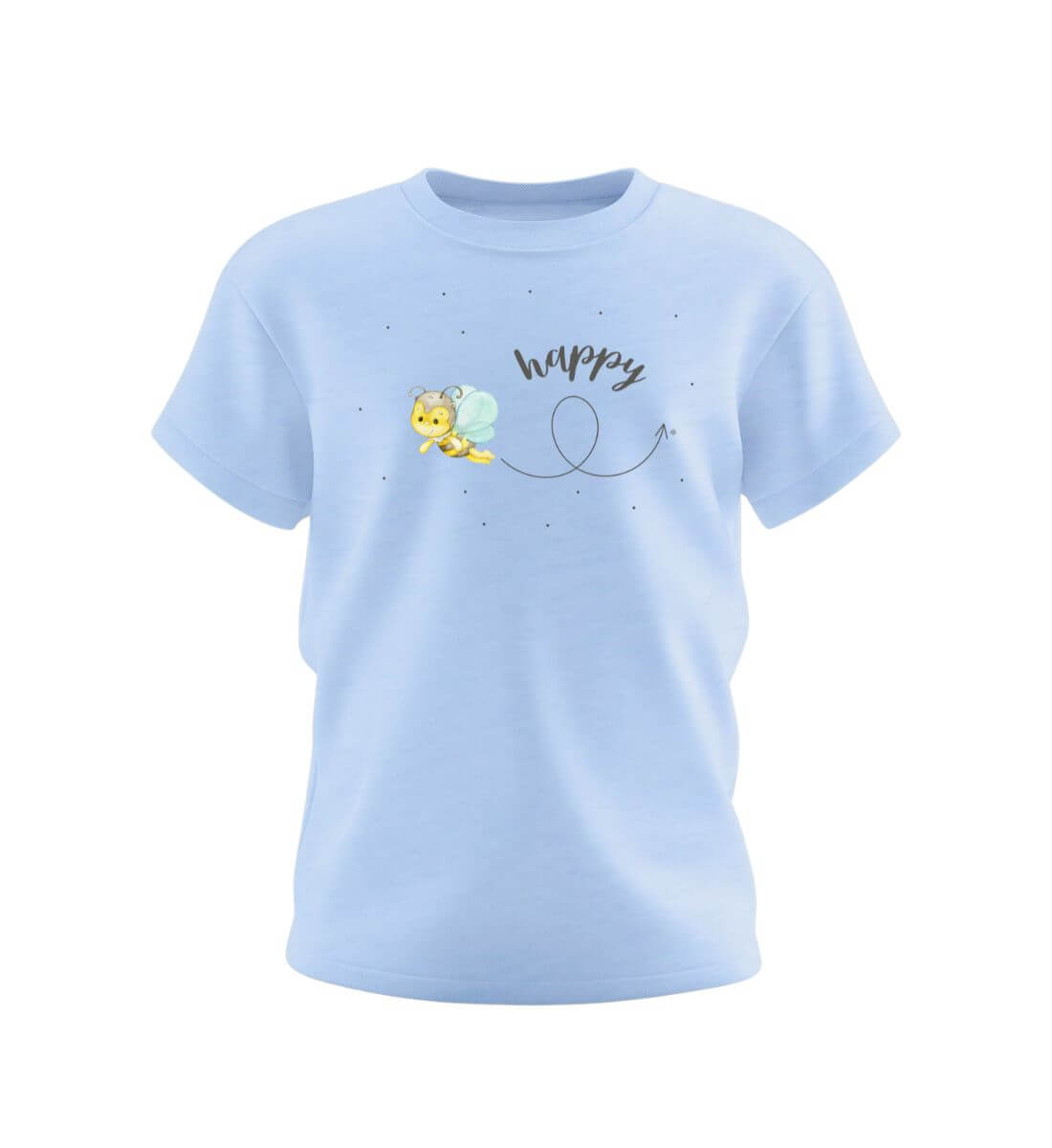 Bee Happy Kids | Kinder Premium Organic T-Shirt in Blue Soul von Rad&Rucksack