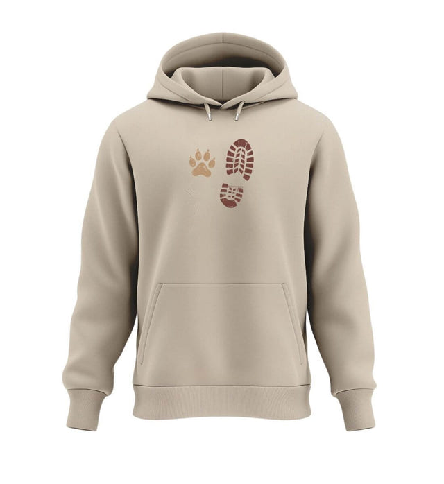 Berg Buddies Hoodie in Sandbeige (Desert Dust) – Produktbild (350 g/m² Bio-Baumwolle) von Rad&Rucksack