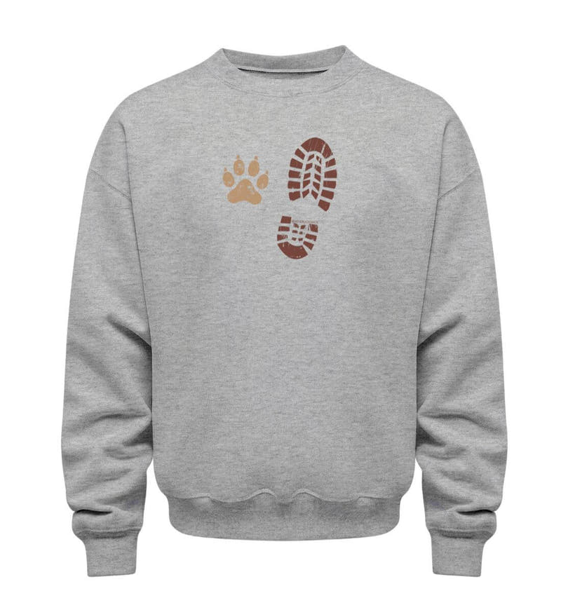 Berg Buddies | Unisex Organic Pullover in Heather Grey von Rad&Rucksack