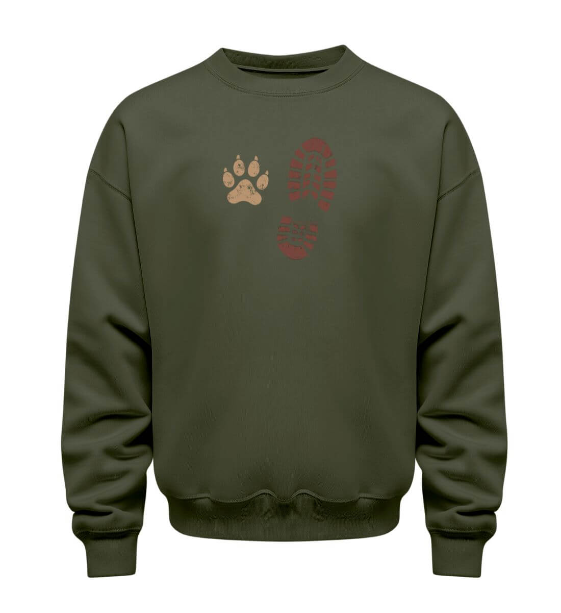 Berg Buddies | Unisex Organic Pullover in Khaki von Rad&Rucksack