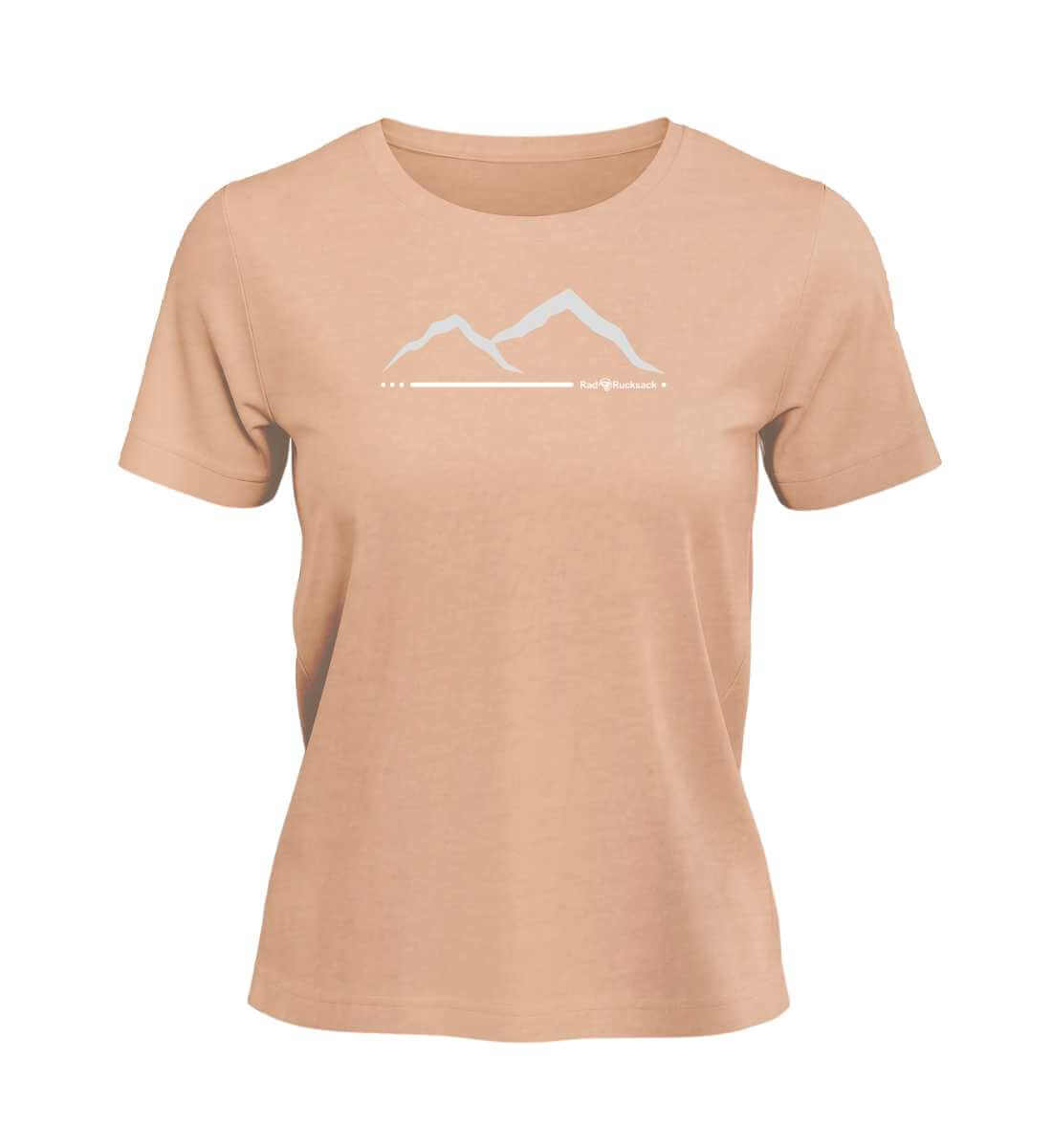 Berg | Damen Premium Organic T-Shirt in Fraiche Peche von Rad&Rucksack