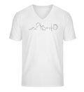 Berg Herzschlag Bier | Herren V-Neck Premium Organic T-Shirt