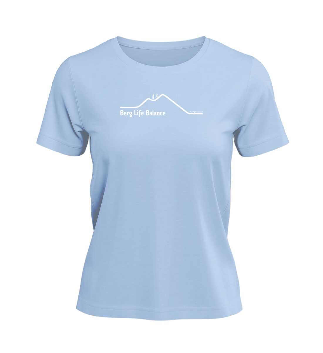Berg Life Balance | Damen Premium Organic T-Shirt in Blue Soul von Rad&Rucksack