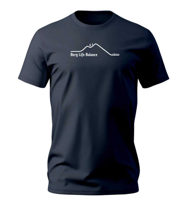 Berg Life Balance T-Shirt Herren Detail & Material – Detailaufnahme (100% Bio-Baumwolle) von Rad&Rucksack