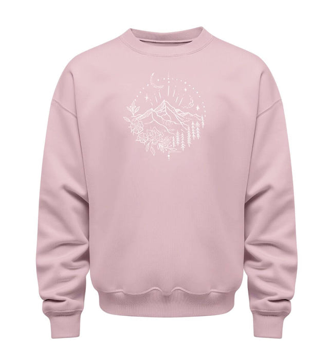Berg Natur Pullover in Zartrosa (Cotton Pink) – Produktbild (350 g/m² Bio-Baumwolle) von Rad&Rucksack