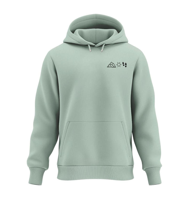 Berg Sonne Wandern | Unisex Organic Hoodie von Rad&Rucksack
