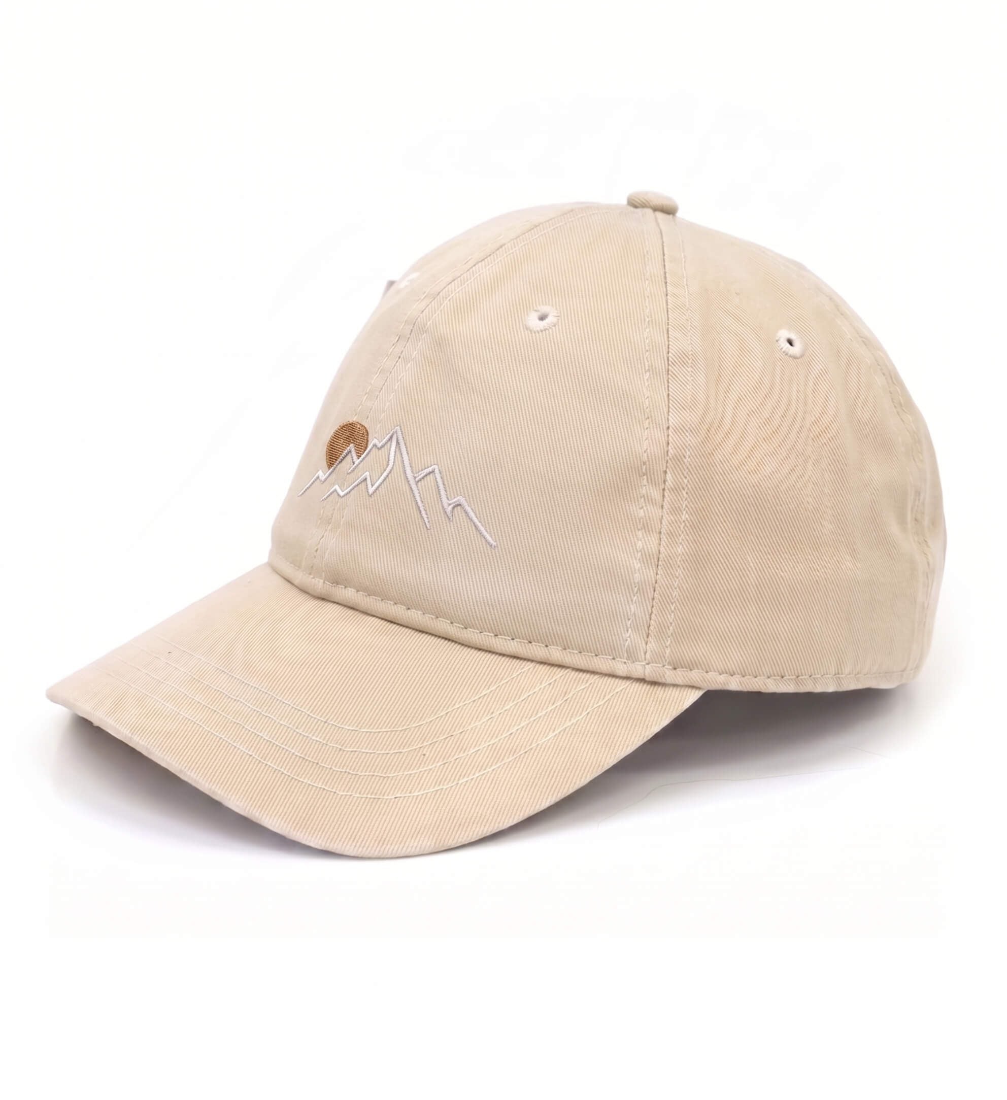 Berg Sonnenuntergang | Organic Herren Cap mit Stick von Rad&Rucksack - Ansicht 5