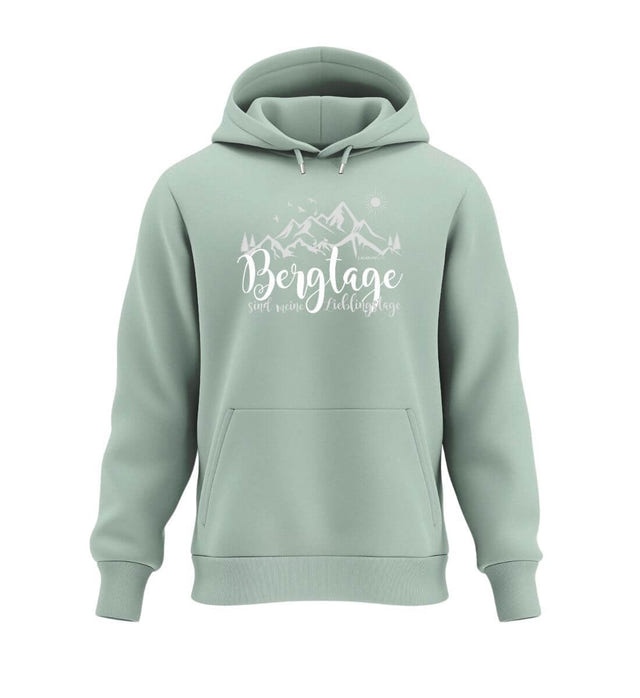 Berg-Tage Hoodie Salbeigrün (Aloe) – Produktbild (350 g/m² Bio-Baumwolle) von Rad&Rucksack