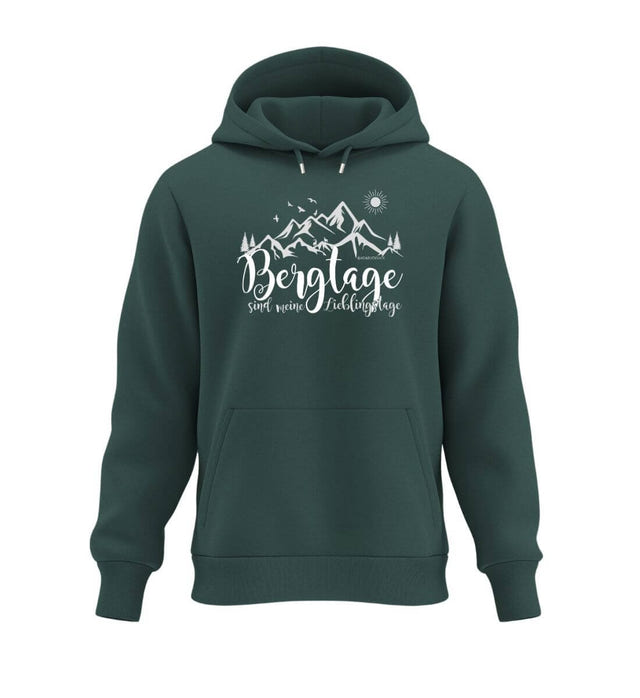 Berg-Tage Hoodie Tannengrün (Glazed Green) – Produktbild (350 g/m² Bio-Baumwolle) von Rad&Rucksack