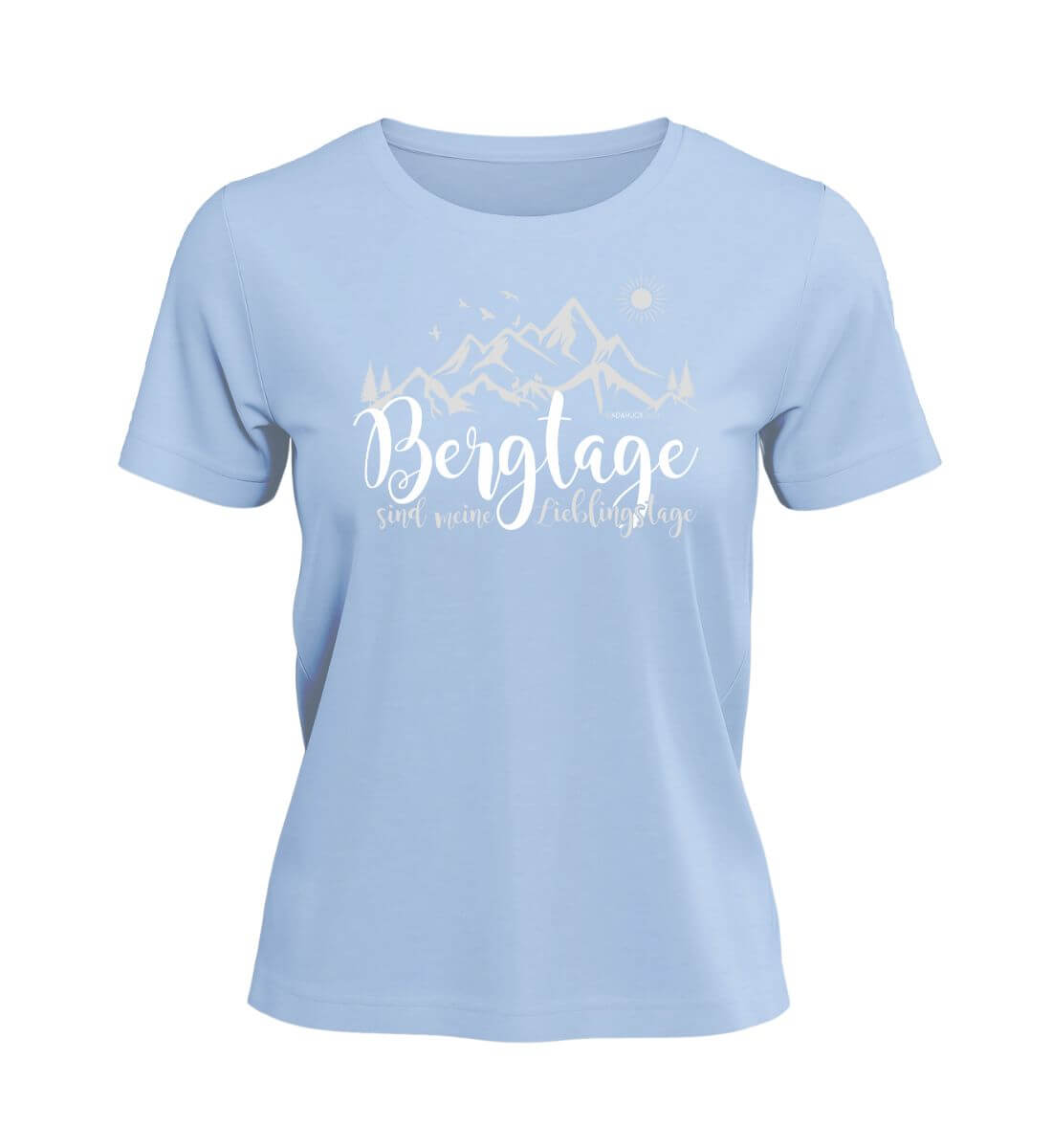 Berg-Tage | Damen Premium Organic T-Shirt in Blue Soul von Rad&Rucksack
