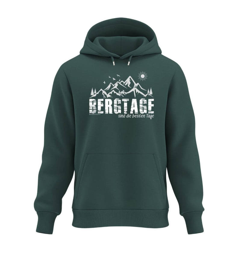 Berg-Tage | Herren Organic Hoodie in Glazed Green von Rad&Rucksack