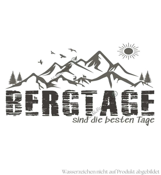 Berg-Tage Kapuzenpullover – Modelbild (350 g/m² Bio-Baumwolle) von Rad&Rucksack