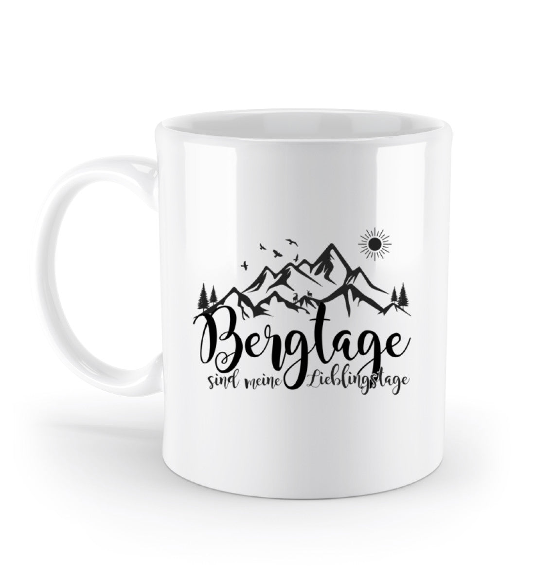 Berg-Tage | Kaffeetasse in Weiß von Rad&Rucksack