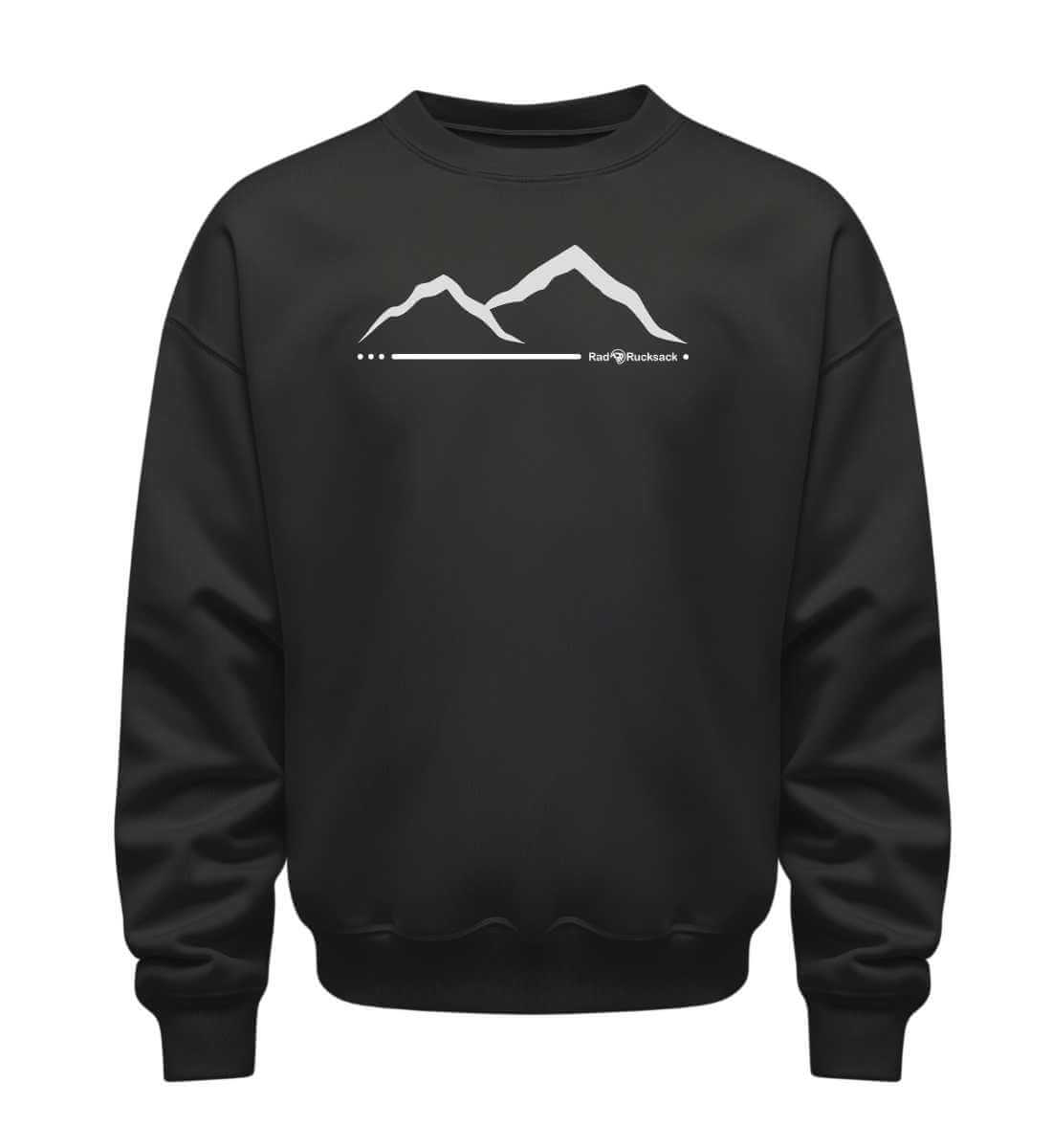 Berg | Unisex Organic Pullover in Black von Rad&Rucksack