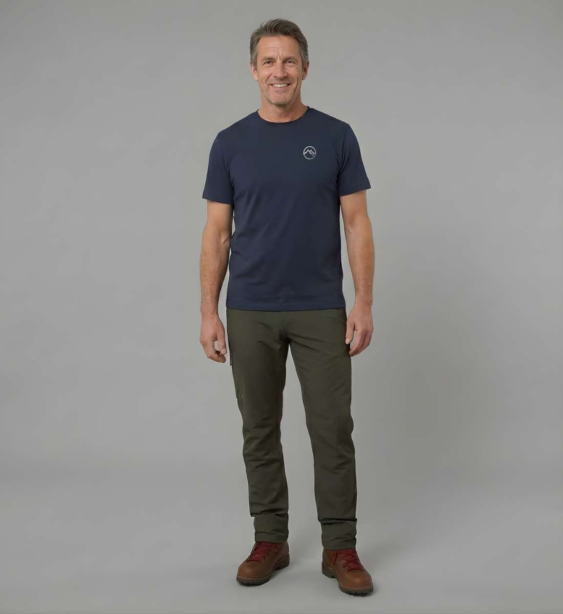 Berge | Herren Premium Organic T-Shirt (Stick) von Rad&Rucksack - weitere Modelansicht 2