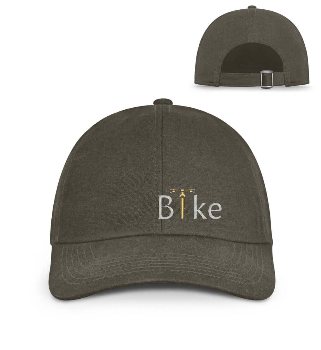 Bike | Organic Herren Cap mit Stick in Olive Green von Rad&Rucksack