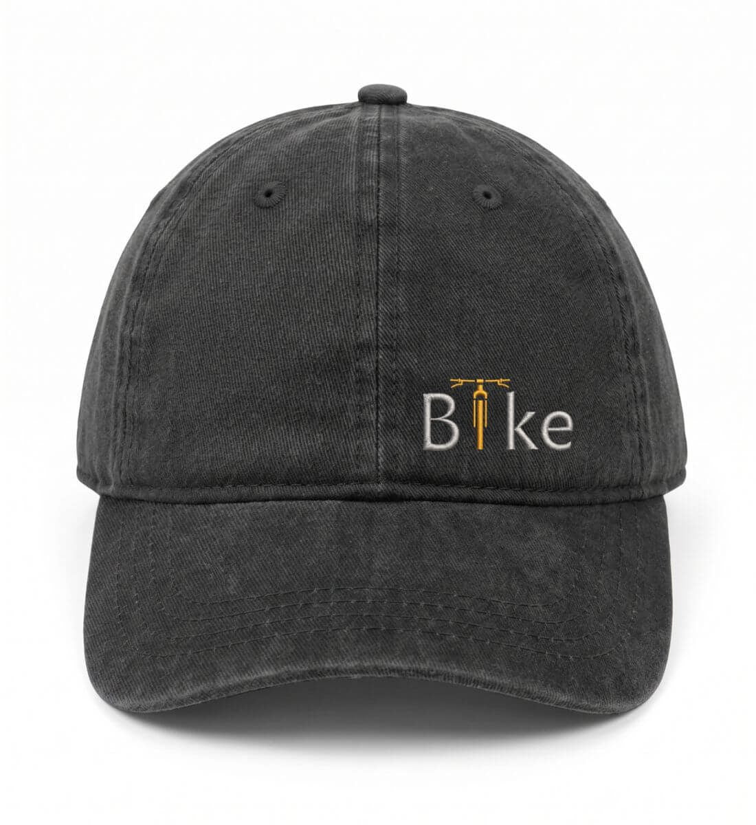 Bike Stick | Organic Herren Cap mit Stick in Black von Rad&Rucksack