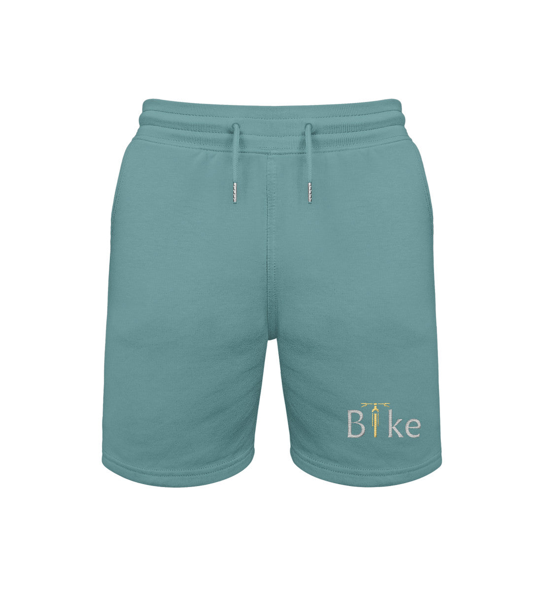 Bike Stick | Unisex Organic Shorts in Teal Monstera von Rad&Rucksack