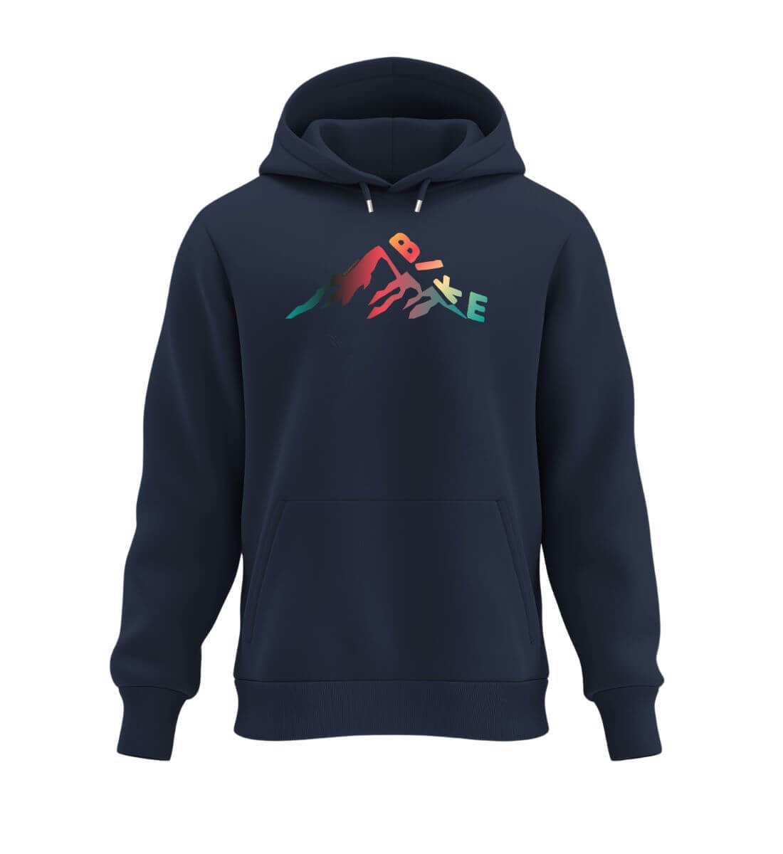 Bike | Unisex Organic Hoodie in French Navy von Rad&Rucksack