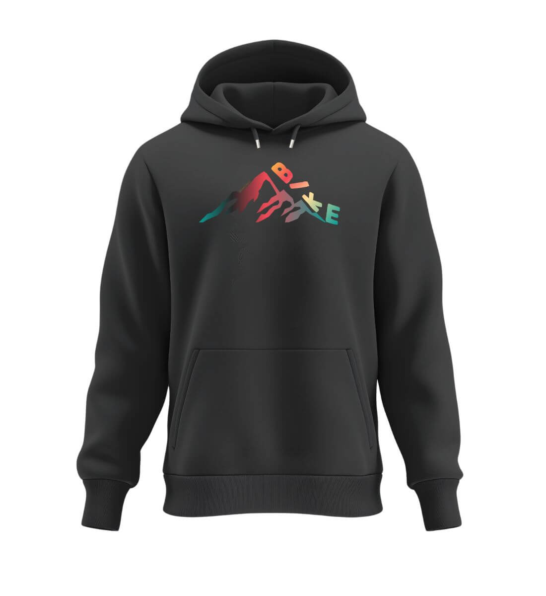 Bike | Unisex Organic Hoodie in Schwarz von Rad&Rucksack