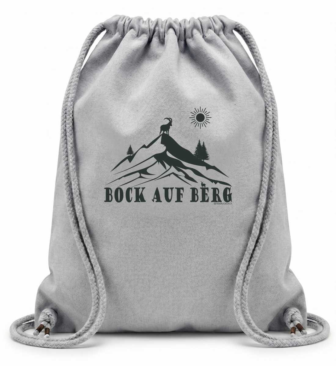 Bock auf Berg | Baumwoll Gymsac in Heather Grey von Rad&Rucksack